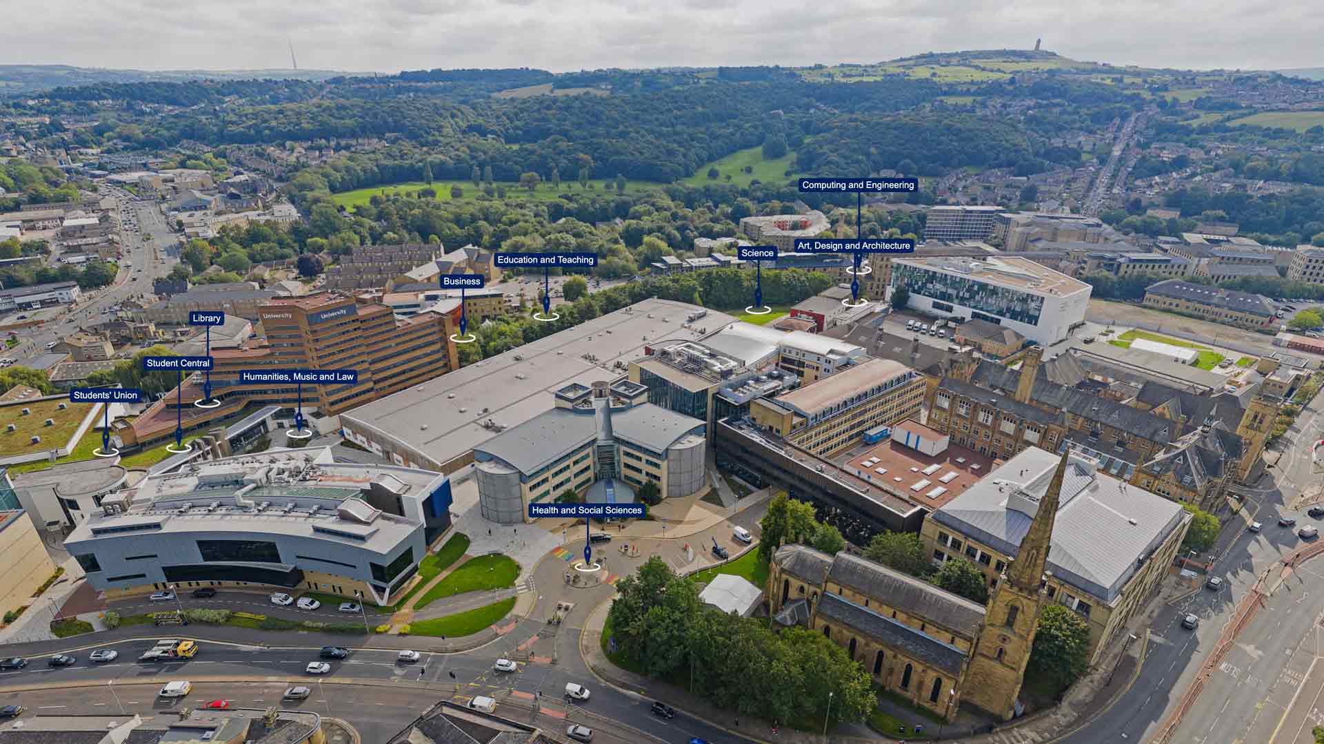 Virtual tour of the University of Huddersfield