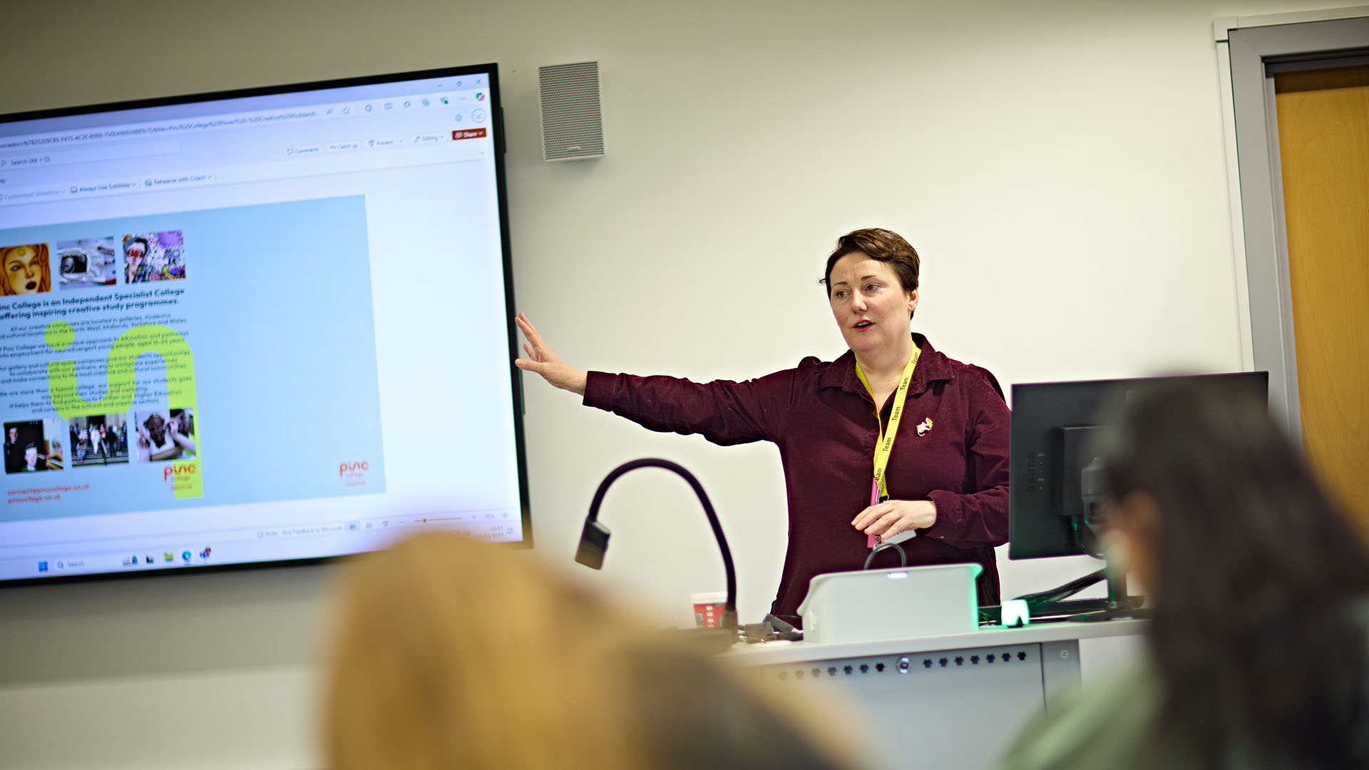 Secondary Teacher in classroom