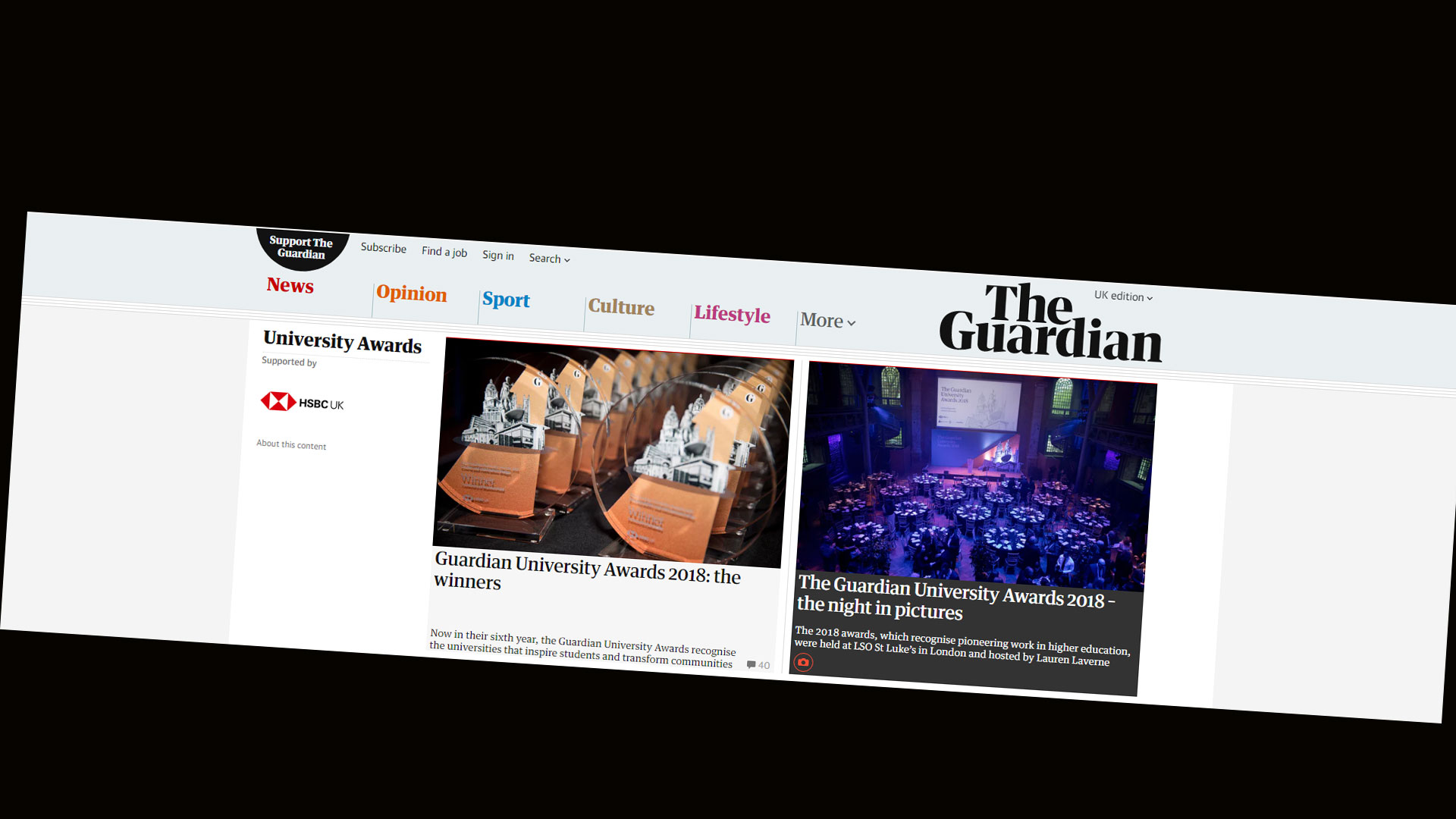 flying start guardian university awards