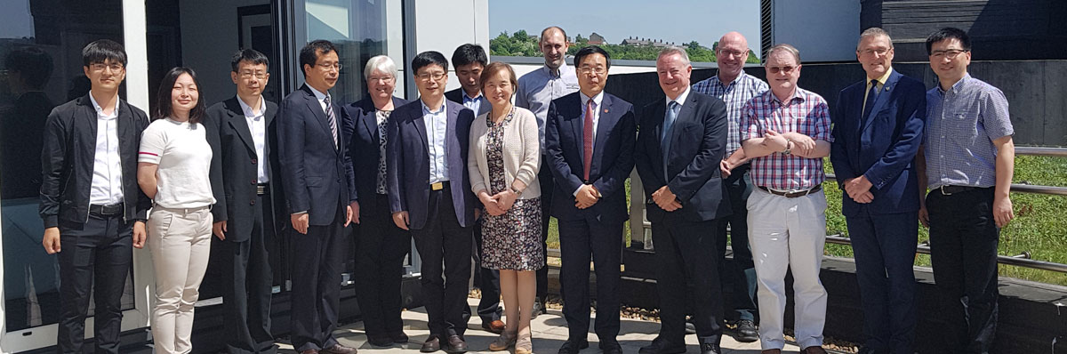 Shanghai Jiao Tong and Huddersfield delegates