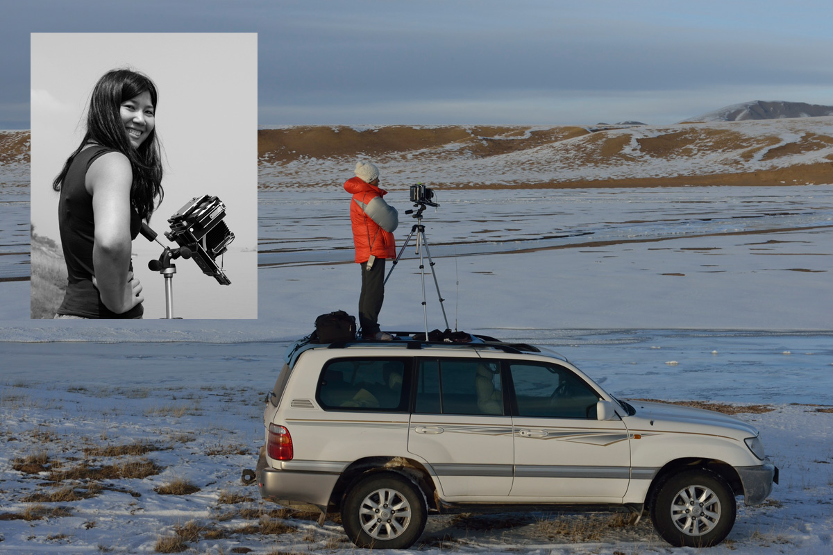 Yan Wang Preston Waiting for the light at Y4 during her Mother River project, 5 Nov 2013