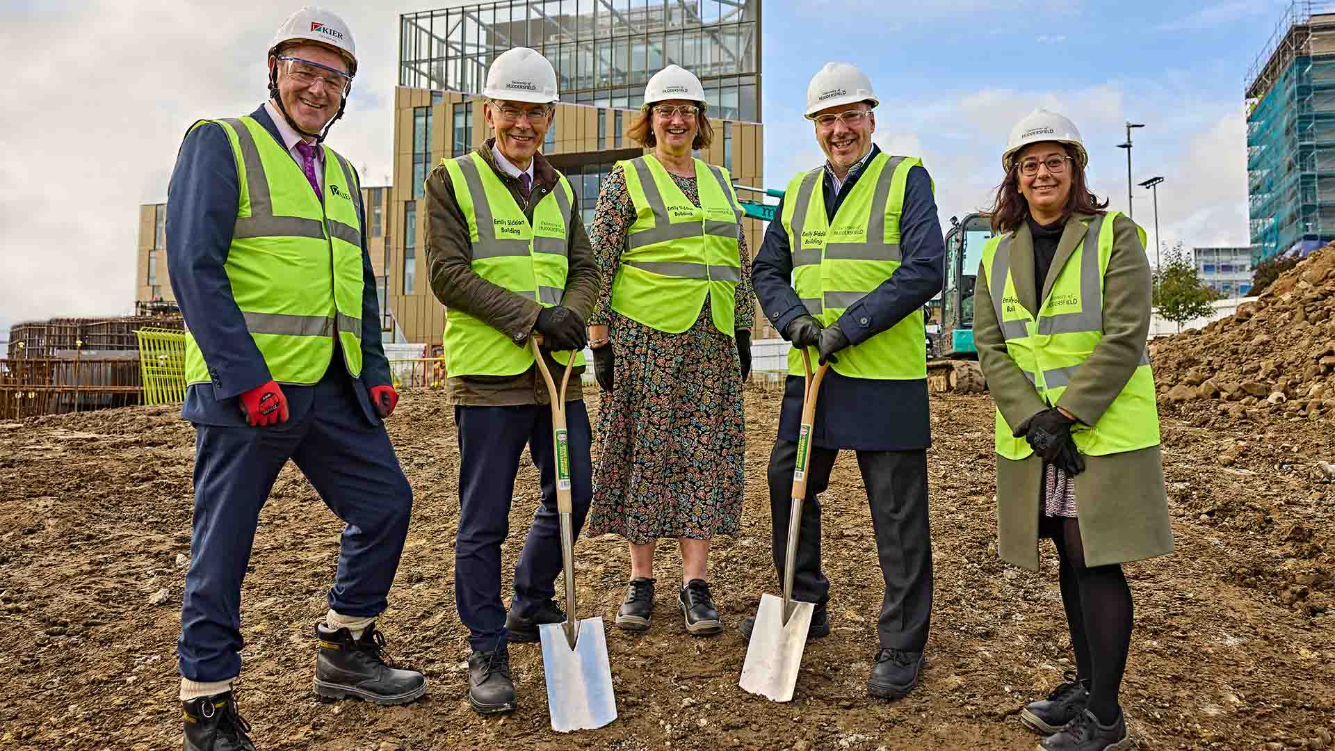 The groundbreaking ceremony at the Emily Siddon Building